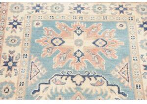 Tappeto Kazak Stilizzato Celeste Avorio 83x126 Cm