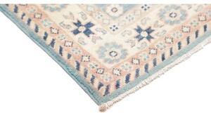 Tappeto Kazak Stilizzato Celeste Avorio 83x126 Cm