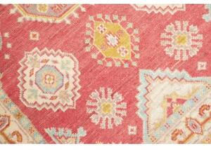 Tappeto Kazak Geometrico Rosso Mattone Avorio 83x124 Cm