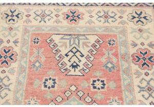 Tappeto Kazak Stilizzato Rosa Antico Avorio 79x131 Cm