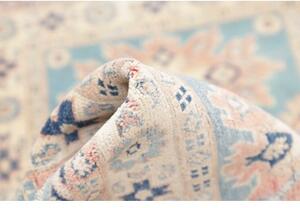 Tappeto Kazak Stilizzato Celeste Avorio 83x126 Cm