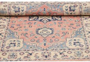 Tappeto Kazak Stilizzato Rosa Antico Blu 84x113 Cm