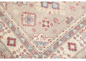 Tappeto Kazak Stilizzato Grigio Chiaro Rosso 103x153 Cm