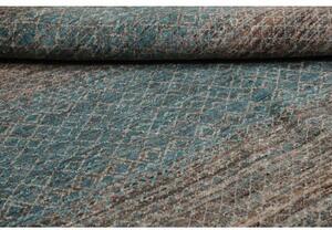 Tappeto Cromopura Geometrico Blu Petrolio Marrone 166x247 Cm