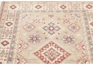 Tappeto Kazak Stilizzato Grigio Chiaro Rosso 103x153 Cm