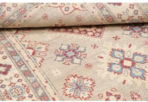 Tappeto Kazak Stilizzato Grigio Chiaro Rosso 103x153 Cm