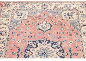 Tappeto Kazak Stilizzato Rosa Antico Blu 84x113 Cm