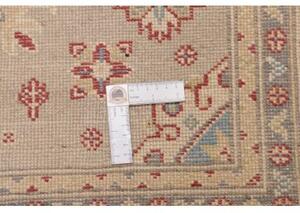 Tappeto Kazak Stilizzato Grigio Chiaro Rosso 103x153 Cm