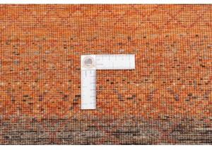 Tappeto Cromopura Geometrico Marrone Arancione Corsia 79x247 Cm