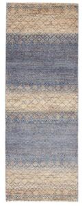 Tappeto Cromopura Geometrico Blu Beige Corsia 78x216 Cm