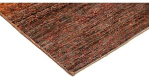 Tappeto Cromopura Geometrico Marrone Arancione Corsia 79x247 Cm