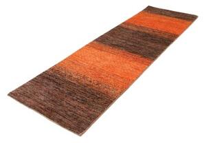 Tappeto Cromopura Geometrico Marrone Arancione Corsia 79x247 Cm