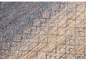 Tappeto Cromopura Geometrico Blu Beige Corsia 78x216 Cm