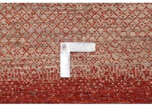 Tappeto Cromopura Geometrico Rosso Ruggine Beige 78x123 Cm
