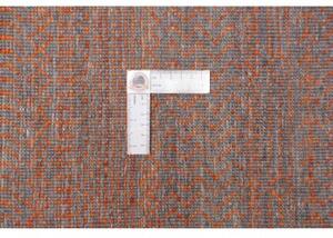 Tappeto Cromopura Geometrico Grigio Taupe Marrone Ruggine 254x306 Cm