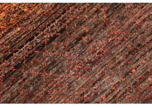 Tappeto Cromopura Geometrico Marrone Arancione Corsia 79x247 Cm
