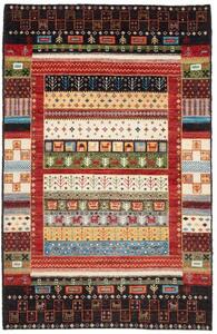 Tappeto Cromopura Geometrico Rosso Nero 119x186 Cm