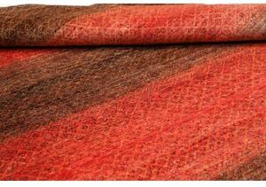 Tappeto Cromopura Geometrico Rosso Ruggine Marrone Scuro 194x310 Cm