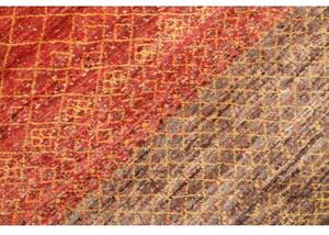 Tappeto Cromopura Geometrico Rosso Ruggine Marrone Tortora 197x295 Cm