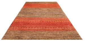 Tappeto Cromopura Geometrico Rosso Ruggine Marrone Tortora 197x295 Cm