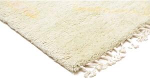 Tappeto Berbero Geometrico Avorio Giallo Tenue Corsia 79x254 Cm