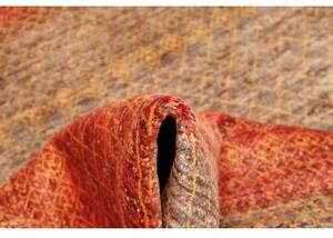 Tappeto Cromopura Geometrico Rosso Ruggine Marrone Tortora 197x295 Cm