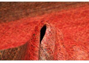 Tappeto Cromopura Geometrico Rosso Ruggine Marrone Scuro 194x310 Cm