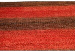 Tappeto Cromopura Geometrico Rosso Ruggine Marrone Scuro 194x310 Cm