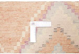 Tappeto Berbero Geometrico Arancione Beige 145x246 Cm