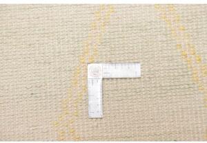 Tappeto Berbero Geometrico Avorio Giallo Tenue Corsia 79x254 Cm