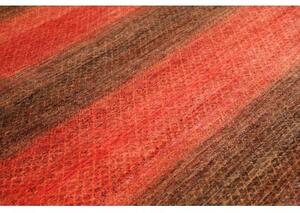 Tappeto Cromopura Geometrico Rosso Ruggine Marrone Scuro 194x310 Cm