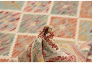 Tappeto Kilim Geometrico Beige Multicolore 148x202 Cm