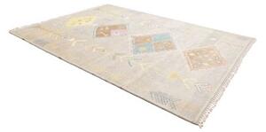 Tappeto Berbero Geometrico Grigio Giallo 239x318 Cm
