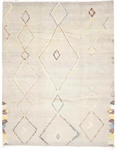 Tappeto Berbero Geometrico Grigio Chiaro Beige 240x305 Cm