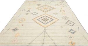 Tappeto Berbero Geometrico Verde Menta Azzurro 245x315 Cm