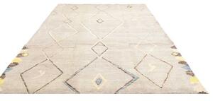 Tappeto Berbero Geometrico Grigio Chiaro Beige 240x305 Cm