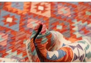 Tappeto Kilim Geometrico Terracotta Arancione 204x300 Cm