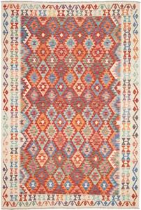 Tappeto Kilim Geometrico Terracotta Arancione 204x300 Cm