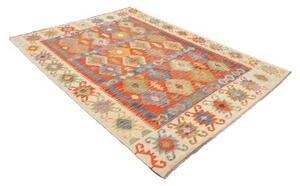 Tappeto Kilim Geometrico Multicolore Beige 178x243 Cm