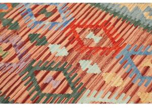 Tappeto Kilim Geometrico Azzurro Multicolore 104x148 Cm