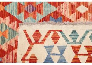 Tappeto Kilim Geometrico Terracotta Arancione 204x300 Cm