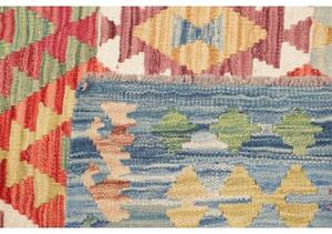 Tappeto Kilim Geometrico Rosso Blu 170x237 Cm
