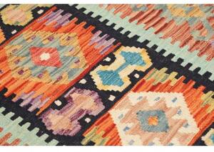 Tappeto Kilim Geometrico Terracotta Arancione 100x144 Cm