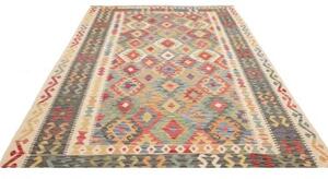Tappeto Kilim Geometrico Multicolore 200x302 Cm