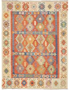 Tappeto Kilim Geometrico Multicolore Beige 178x243 Cm