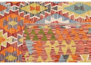 Tappeto Kilim Geometrico Terracotta Arancione 210x304 Cm