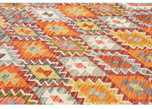 Tappeto Kilim Geometrico Terracotta Arancione 210x304 Cm