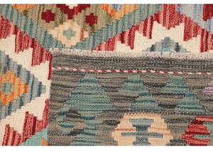 Tappeto Kilim Geometrico Grigio Multicolore 172x241 Cm