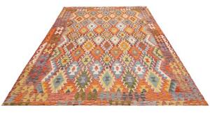 Tappeto Kilim Geometrico Terracotta Arancione 210x304 Cm