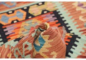 Tappeto Kilim Geometrico Terracotta Arancione 100x144 Cm